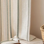 rideau polyester moderne beige clair rayures verticales opacité chambre salon