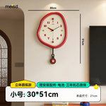 horloges murales modernes vert marron circulaire chiffres blancs pointeurs couleurs opaques fixations