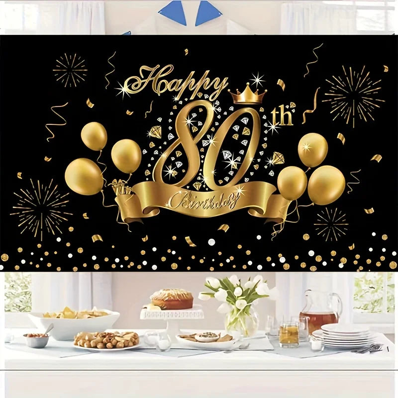 Vue de face de la bannière festive pour grand événement