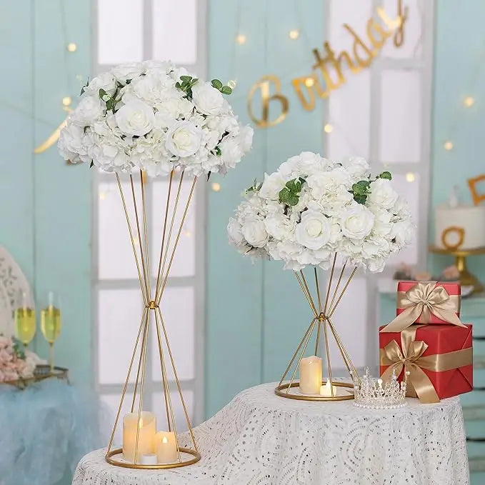 bouquet artificiel moderne blanc vert rose pâle fleurs feuilles verte élégant vase table événement
