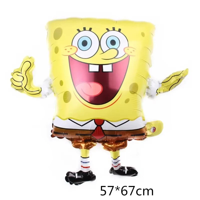 accessoires fête spongebob happy birthday ballons bannières cupcakes toppers anniversaire enfants thèmes cartoon