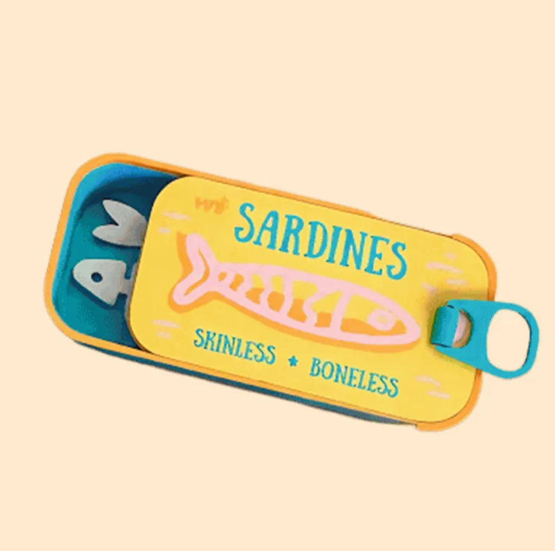 boîte bijoux poisson sardines créative rose blanche orange not sardines