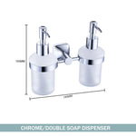 ensemble accessoires salle bain chrome porte serviette savon dentifrice gobelet mural métal