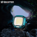 torche rechargeable usb portable lampe poche bleu moderne résistante chocs clip lumiere intense camping