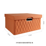 boîte rangement cuir matelassé poignées métalliques chambre moderne