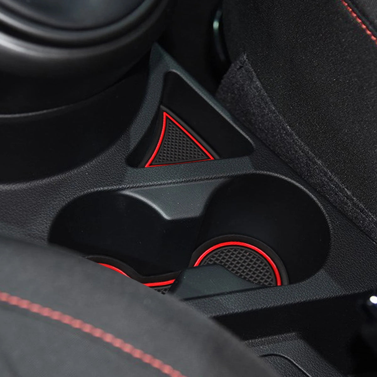 tapis sol voiture hyundai i10 noir rouge antidérapant moderne adhésif