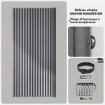 rideau douche pliable gris rayures moderne opacité 180x170cm respectueux environnement