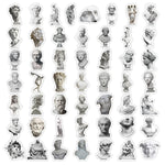 adhésifs statuettes relief classiques blancs waterproof bagages scrapbooks deco étanches adultes modernes