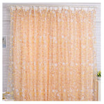 rideau floral transparent décoration intérieure motifs naturels bleu violet vert rose jaune decoration