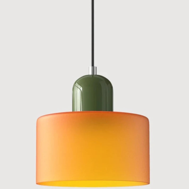 lampe suspendue moderne pierre verre opale chambre salon bar minimaliste