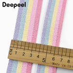 ruban polyestère rose bleu clair jaune vert rayures double face 25mm 32mm texturé sécurité