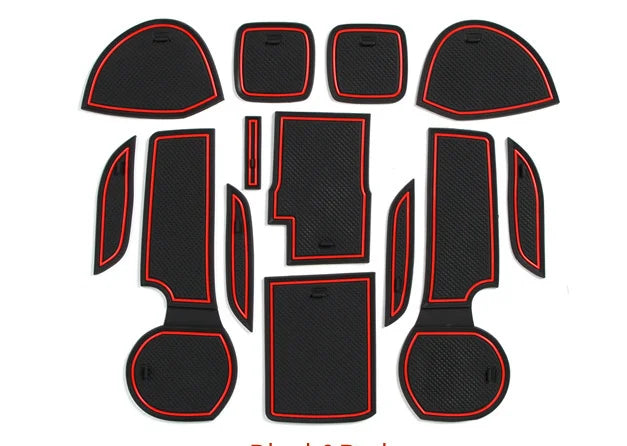 tapis sol voiture noir rouge texture carbone adhésif moderne suzuki sx4 cross 2014 2018