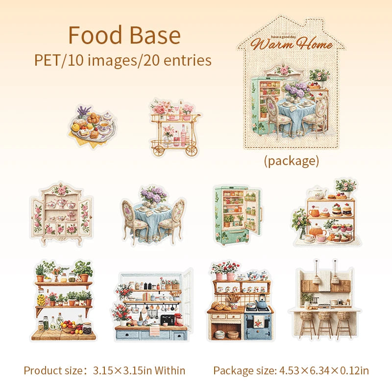 miniatures maison vintage rustique tissu bois métal couleurs naturelles décoration créative journaling scrapbooking