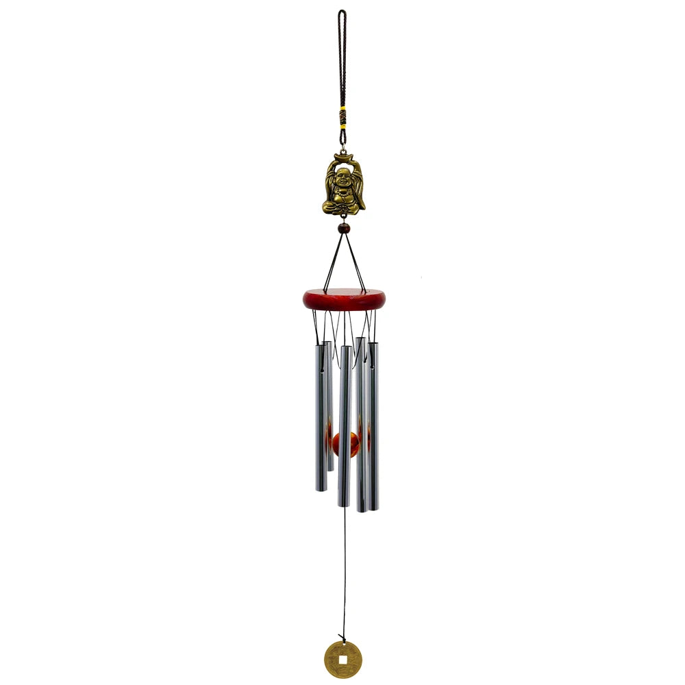 cloches vent clochette artisanale bronze papillons poissons suspendus décor intérieurextérieur ornement métallique plateau bois