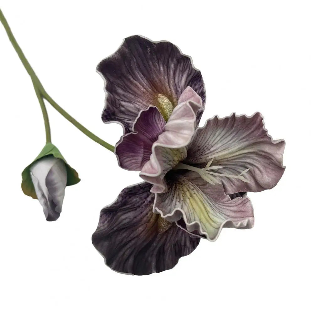 bouquet fleurs artificielles iris réalistes décoration intérieure mariage fête rose blanc violet bleu jaune