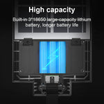 lampe solaire led moderne noire carrés lumineux ip65 protection abs matériaux sensorielle mouvement