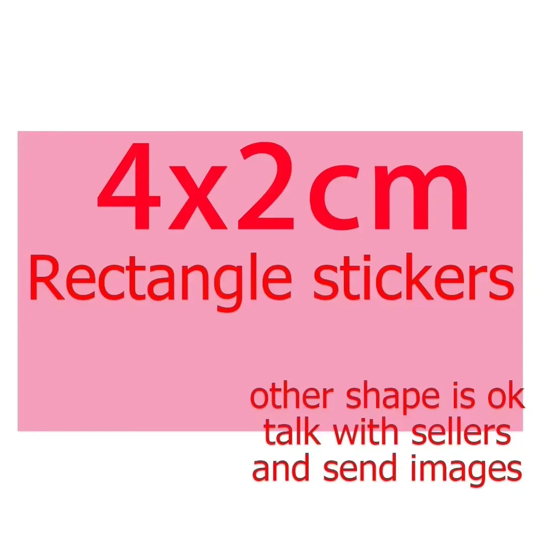 sticker personnalisable adhésif transparent moderne logo fruit flocon neige textes différentes couleurs jaune rose