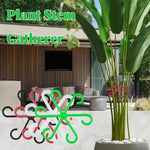 supports plantes adhésifs floral moderne noir blanc vert rose