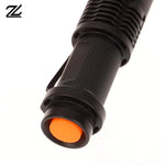 lampe torche noire anti dérapante moderne clip certifiée