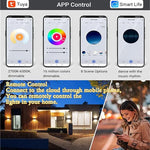lampe murale led moderne noire blanche rgbcct ip65 controle app vocal smart life alexa