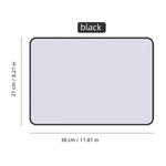 tapis souris moderne noir gris bleu vert opaques 21cm 30cm