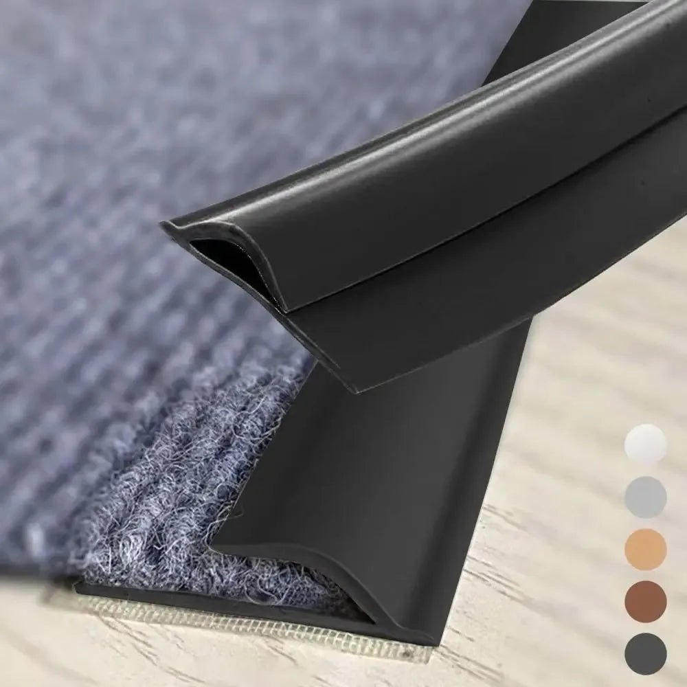 bordure tapis adhésive pvc 2m longueur 35mm largeur moderne minimaliste gris marronclair
