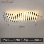 luminaire led moderne noir blanc minimaliste barreaux lisses opaques semi encastré