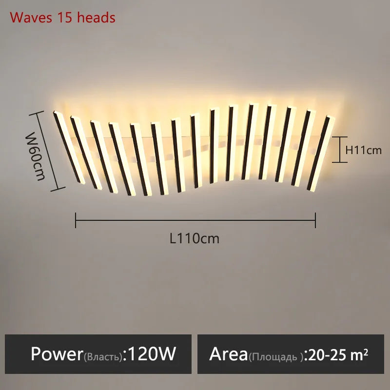 luminaire led moderne noir blanc minimaliste barreaux lisses opaques semi encastré