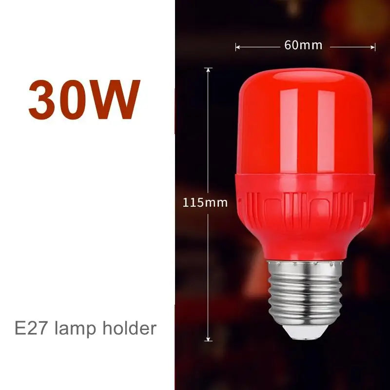 ampoule led rouge 10w 15w 30w 5w spot haute luminosité éclairage moderne e27