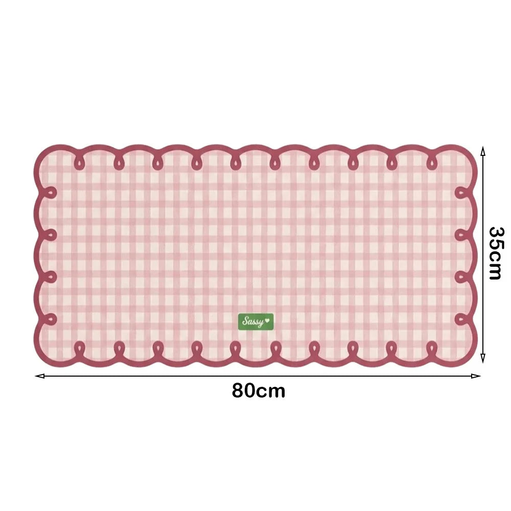 tapis moderne carreaux beige rose bleu adhésif 30x60cm 35x80cm opaquet décors
