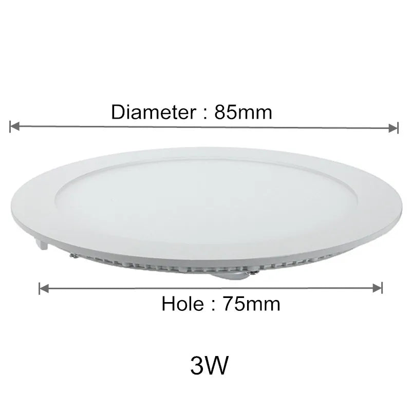 plafonnier led rond encastré moderne blanc aluminium dimmable transformateur intérieur maison