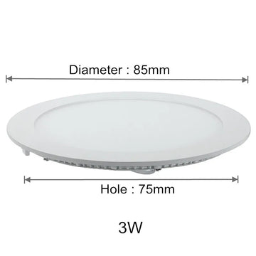 plafonnier led rond encastré moderne blanc aluminium dimmable transformateur intérieur maison