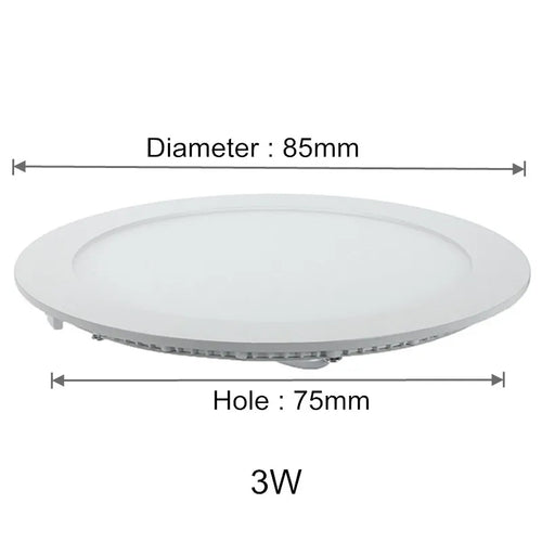 plafonnier led rond encastré moderne blanc aluminium dimmable transformateur intérieur maison