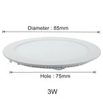 plafonnier led rond encastré moderne blanc aluminium dimmable transformateur intérieur maison