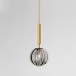 suspension lumineuse moderne transparente bleu rose gris câble fixe