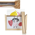 cadres photo bois enfants dessins animaux paysages aimants minimaliste rustique