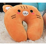 coussin voyage enfant rose jaune noir blanc marron vert orange panda ours porc cartoon