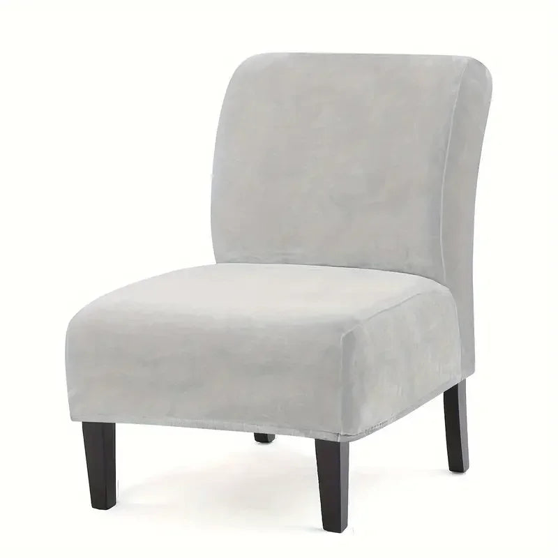 Housse chaise velours gris moderne hand washable mariage banquet