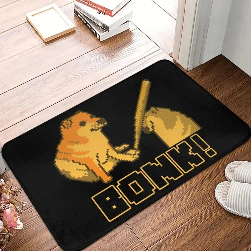 tapis moderne antidérapant pixel art motifs rétro sol bain salonextérieur