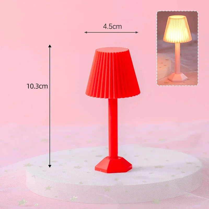 lampe table moderne plissée rouge bleu rose violet lumière cactus fleur chambre enfants