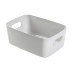 boîte rangement moderne poignées blanc beige bleu marine imperméable plastique