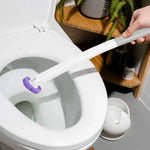 brosse wc violet blanc kit nettoyage salle bain pratique moderne absorbant