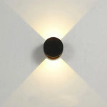applique murale led moderne noire ip65 éclairage balcon allée porte fixation mur