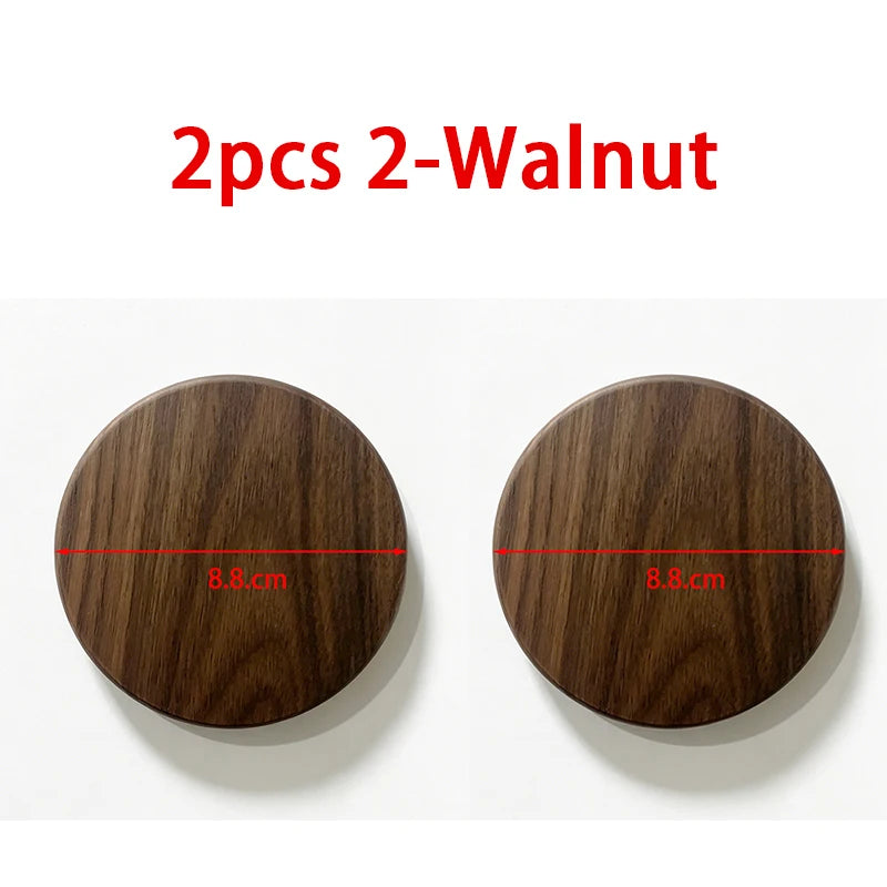 coasters bois naturels respectueux environnement minimaliste bois chêne noyer sets coeurs rectangles