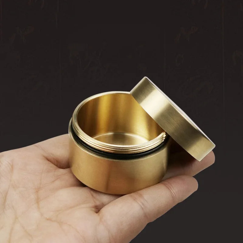 boîte thé dorée moderne boîte thé scellée étanche rangement capsules thé noir