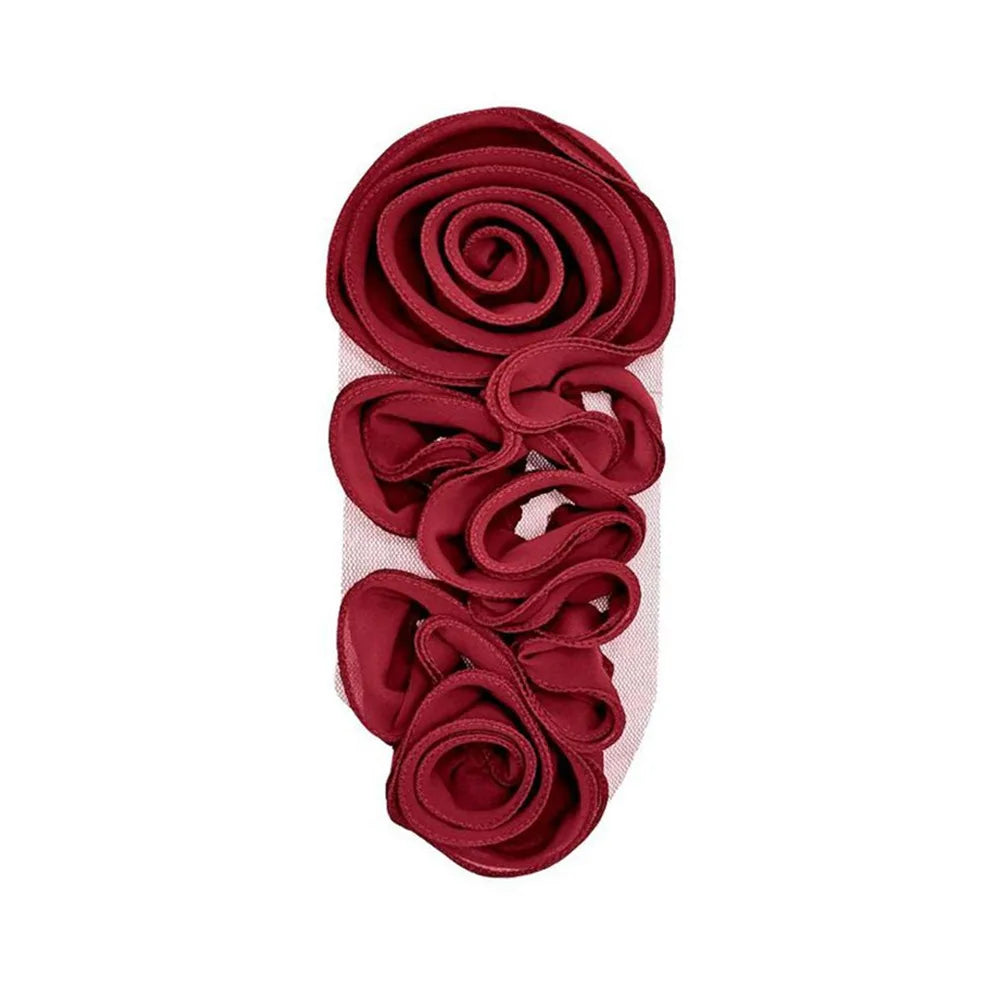 accessoire décoration mode fleur roses relief orange rose blanc rouge moderne élégant polyester