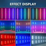 lampe murale led noir effet scène moderne autonome flux lumineux puissante certification
