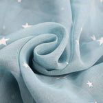 rideau étoiles bleu rose violet moderne translucide chambre enfants salon obscurité brillant anneaux métalliques