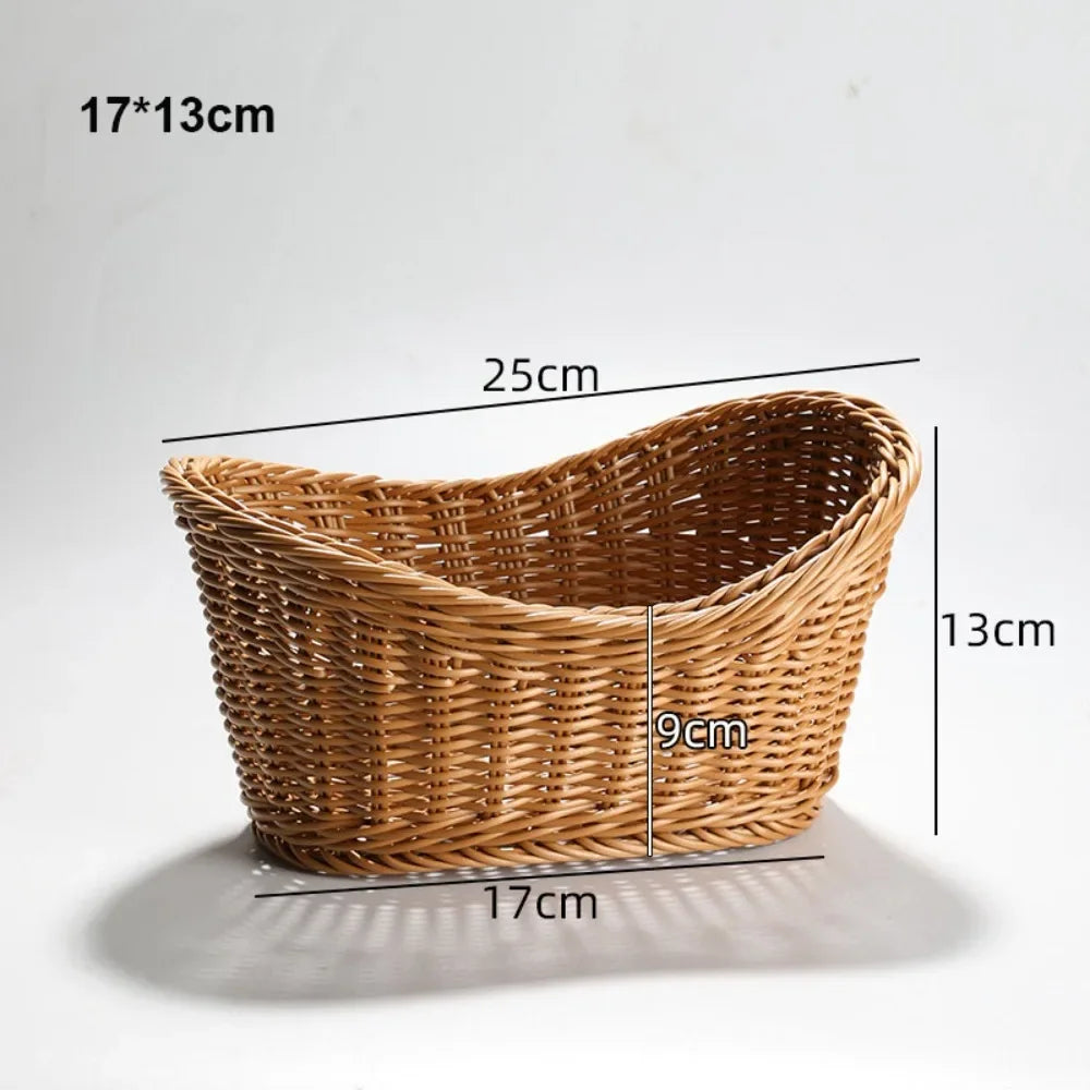 paniers osier marron clair tressage traditionnel poignées cuir noir rangement cuisine respectueux environnement