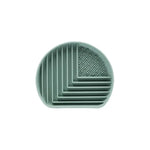 bol nourriture chien silicone vert bleu rose rayures horizontales grille perforation minimaliste